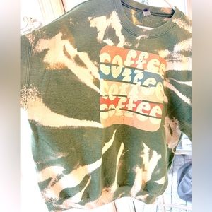 NEW 2X Soft Green Coffee Sweatshirt💚